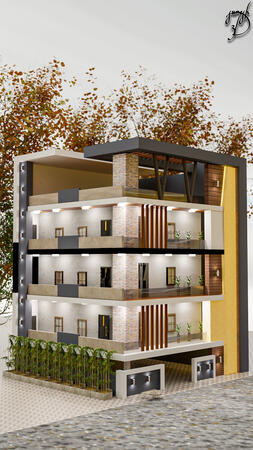 3D MODERN BUILDING